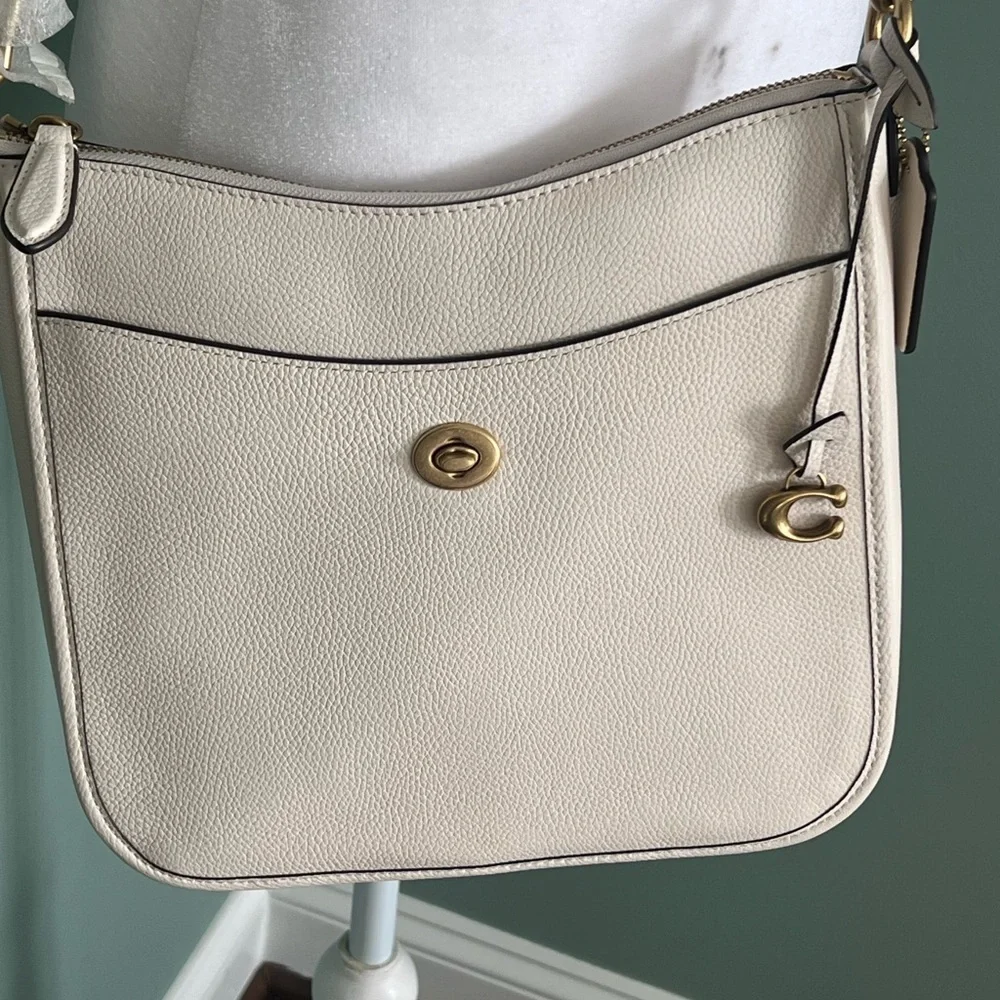 NWT Coach Polished Pebble Leather Chaise Crossbody